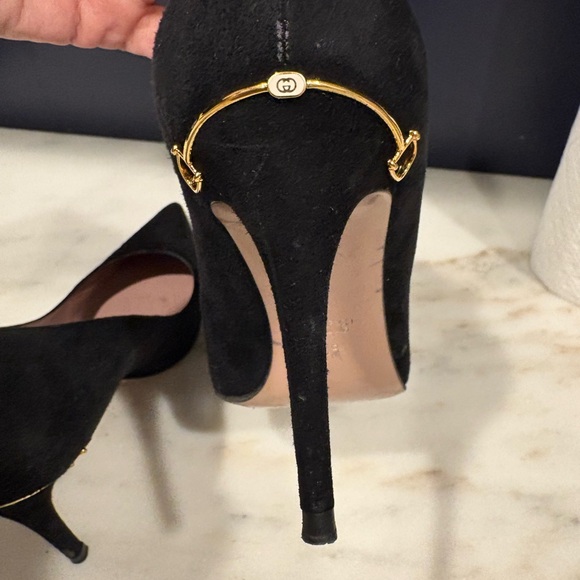 Gucci Black Suede Pointed Heels - Picture 4 of 8